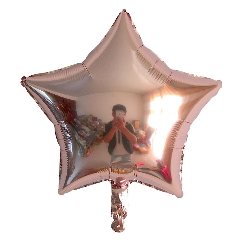 10pcs 18inch Gold Silver Foil Helium Star Balloon Wedding Decoration Baby Shower Kids Birthday Party Pure Air Globos Supplies