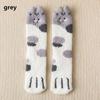gift Fluffy Thickening Sleep Bed Sock Plush Cashmere Sox Coral velvet socks Floor Socks Paw pattern