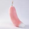 Keychain Pink Key Ring Raccoon Coat Tails Chain Keychain Keyring Gift New Tails Key Ring Chain Creative Rings For Men