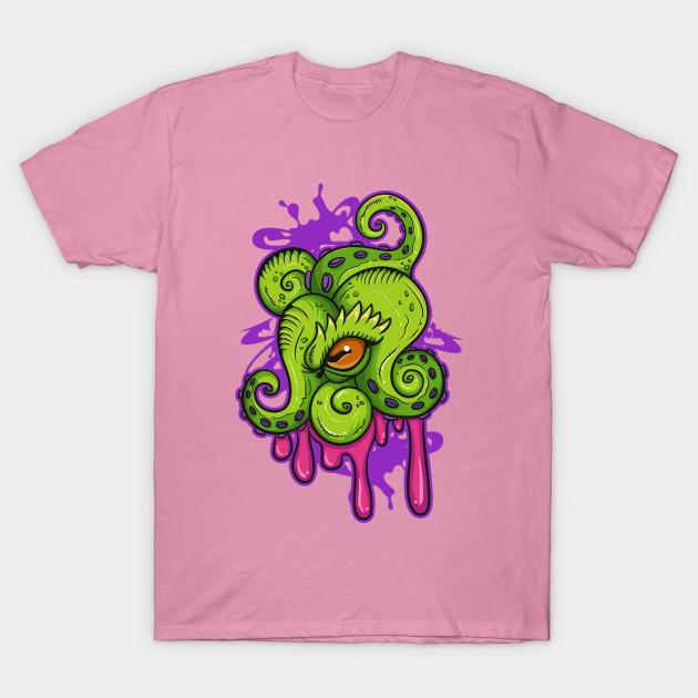 T Shirt Women Tentacled Harajuku Print Kawaii Tshirt Summer Short Sleeve Female T-Shirt Top Tee