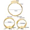 20Pcs/lot 10mm Adjustable Blank Rings Setting For DIY Handmade Ring Jewelry Making Finding Supplies Accessories