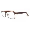 Full Rim Rectangle Matte Brown Smartbuy Collection Menning 881c Fashion Men Eyeglasses