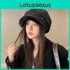 Winter Women Duck Bill Hat With Lamb Wool Fabric And Wide Brim For Casual Style