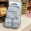Schoolbag new fashionable versatile backpack for girls, middle school students, high aesthetics, dirt-resistant backpack, pain bag, large capacity