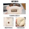 New Christmas antlers plush gloves women's thickened warm cute student cycling cold-proof half-finger gloves
