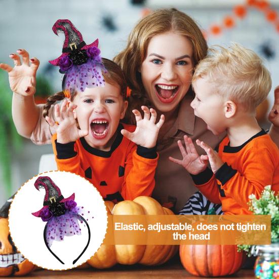 

Повязка на голову на Хэллоуин, шляпа ведьмы, волосы, рука, цветочное кружево, обруч для волос, паутина, головные уборы, Хэллоуин, косплей, маскарад, вечеринка, реквизит, забавный костюм, волосы