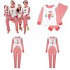 Festive Family Matching Christmas Pajamas Set Long Sleeve Sleepwear For Men Women Kids