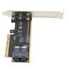 PCIE X8 to U.2 Adapter Card Dual Port SFF 8643 Mini SAS HD 36Pin PCIE Adapter Card for Conventional Desktop