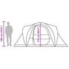 Dome Family Tent for 6 Persons Blue Waterproof