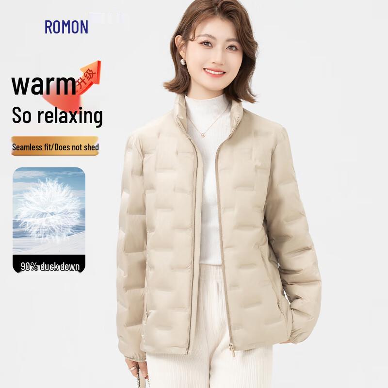 Romon Women's 90% Duck Down Lightweight Short Puffer Jacket