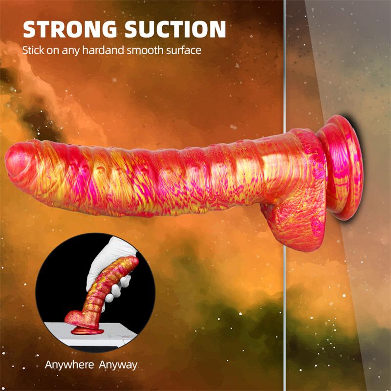 Caterpillar Soft Silicone Mixed Color Heteromorphic Dildo Female Masturbation Sm Sex Toys Adult Products