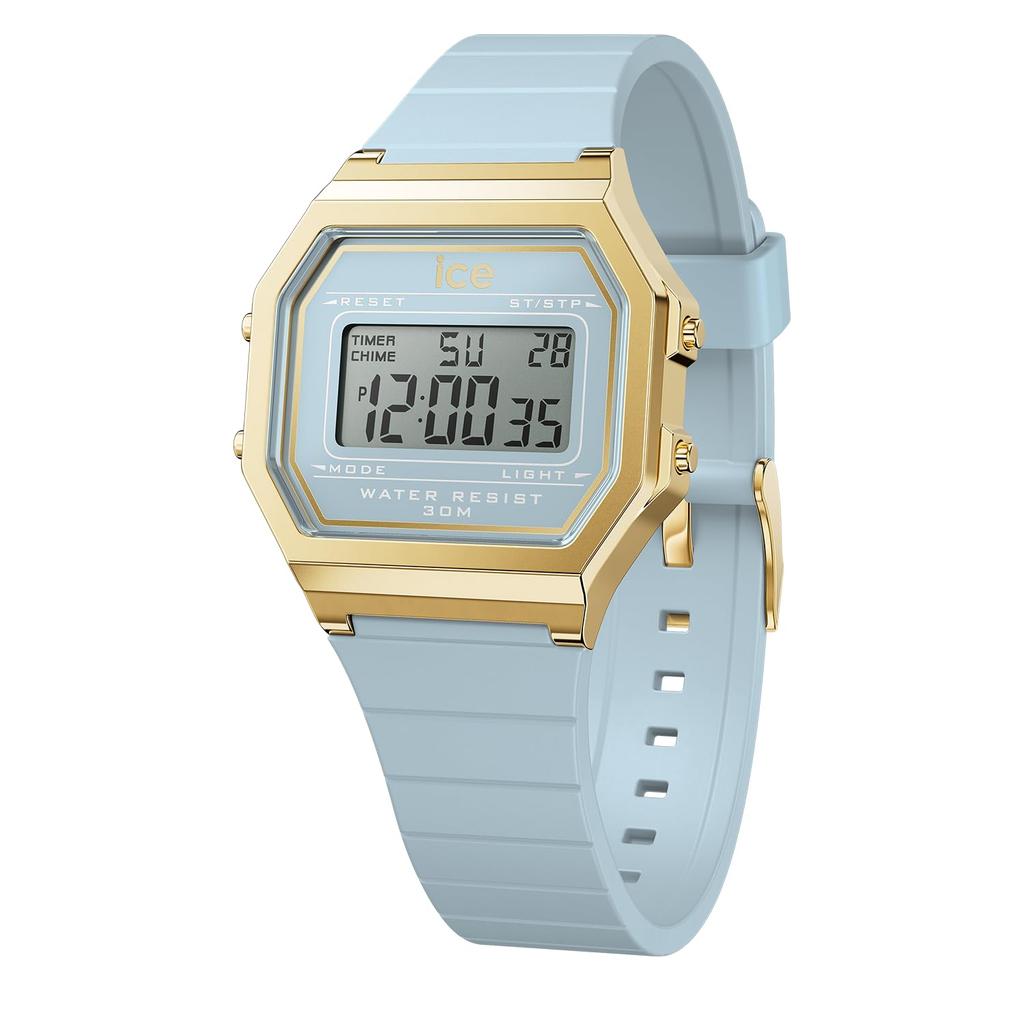 Authorized Distributor Ice Watch Digital Watch 022058 ICE digit Trunkwill Blue Small [Ice watch] Women's
