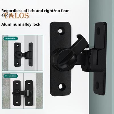 Barn Door Lock Simple Installation Anti-Theft Heavy Duty Bar Gate Latches Safety Slide Door Lock for Bathroom Garden