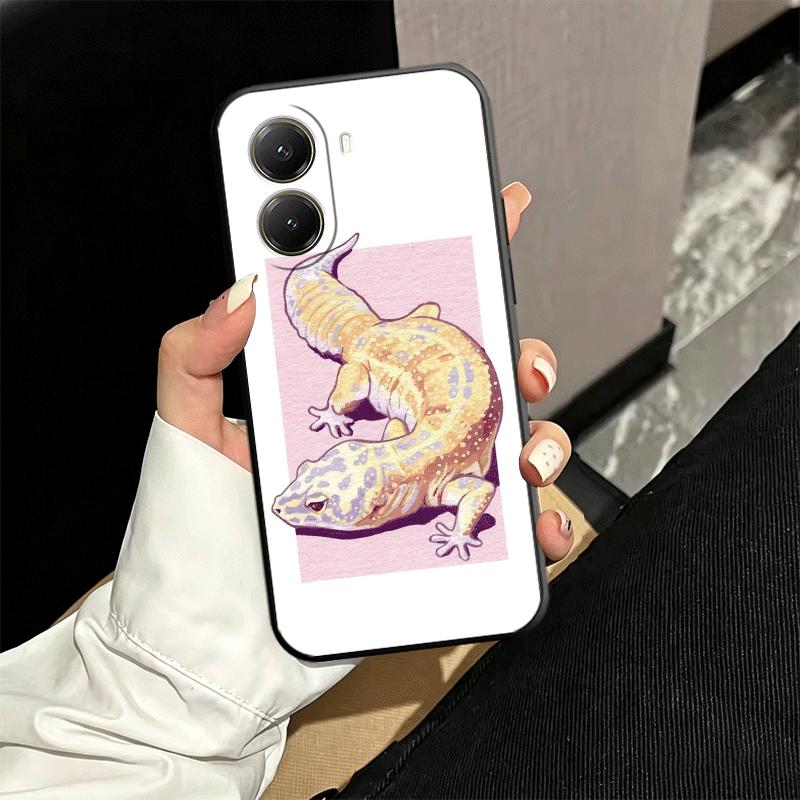 Lizards Geckos Cute Pet Soft Phone Case for Xiaomi Poco X5 X6 X7 X8 Pro Max X3 F7 F8 Ultra M8 M7 M6 M5 Redmi 15 15C 14C 13C 12C