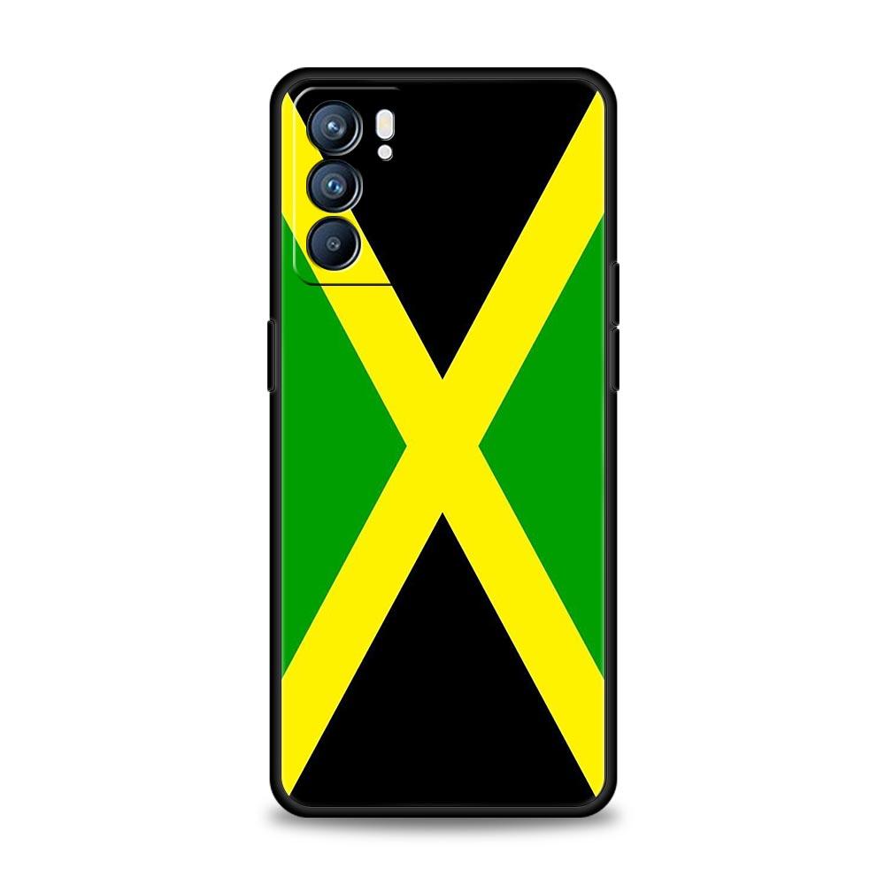 Handyhülle für Oppo Reno13 Reno12 Reno11 F Reno10 Pro A54 A53 A95 A76 A74 A57 A98 A80 A79 5G A78 4G Hülle Jamaika Nationalflagge