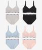 PUMA BODYWEAR [4Set] Women'S Comfort Triangle Cup Bra And Panties