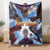 1pc baldurs gate Blanket with Custom Name, Gift, for Men and Women, Soft Blanket, Good for Sofa Bed Couch Travel, Lightweight Flannel Blanket