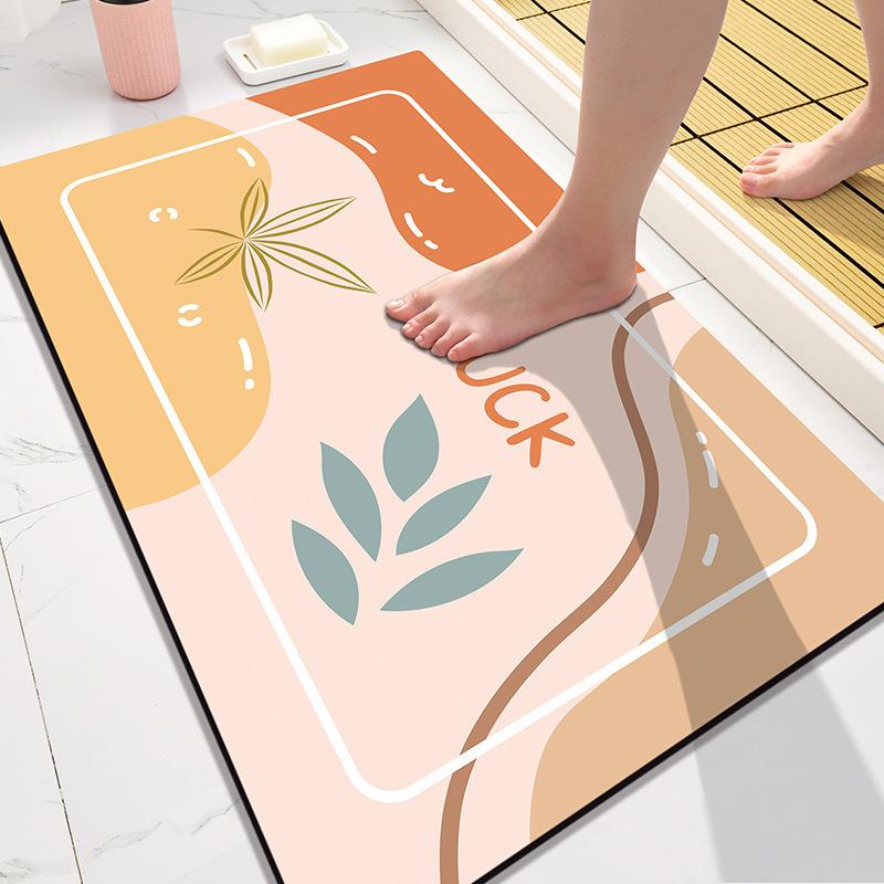 Diatom Mud Cushion Absorbent Mat Toilet Entry Door Non-slip Mat Bathroom Foot Mat Toilet Entry Carpet