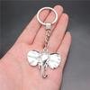 Elephant Horse Animal Duo Pendant Antique Bronze Metal Keychain with 30mm Ring for Students Hot Sale