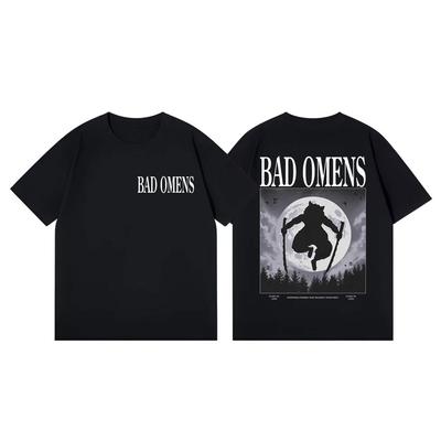 Rock Band Bad Omens Merch Tshirts Men Women High Street Fashion Trend Short Sleeve T Shirt Summer Casual Loose Cotton Tshirt