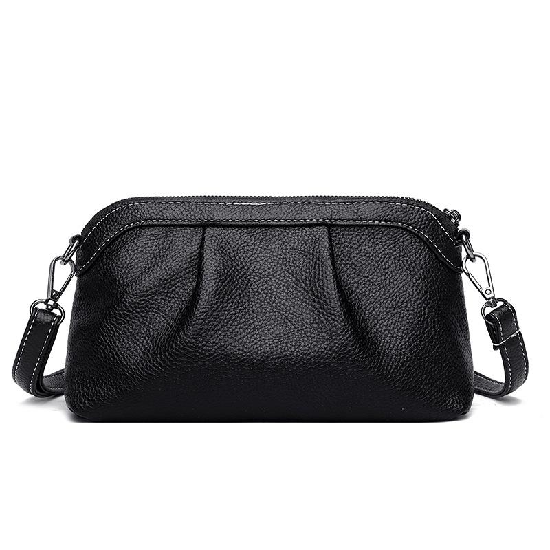 

Direct supply of new women s bags, messenger bags, small bags, Korean version of fashionable versatile soft leather multi-functional shoulder bags чорний