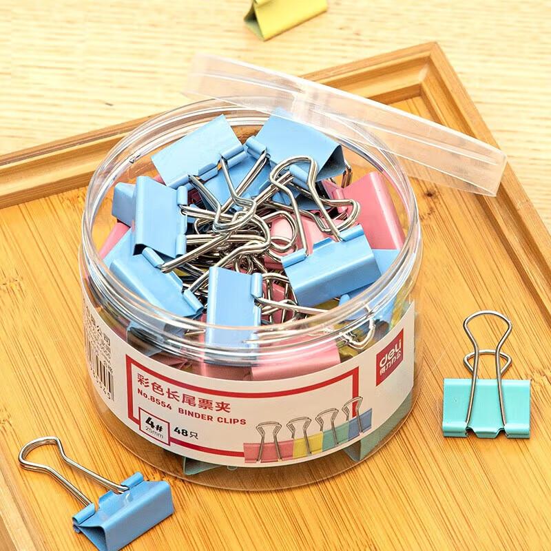 Deli 25mm Colored Binder Clips