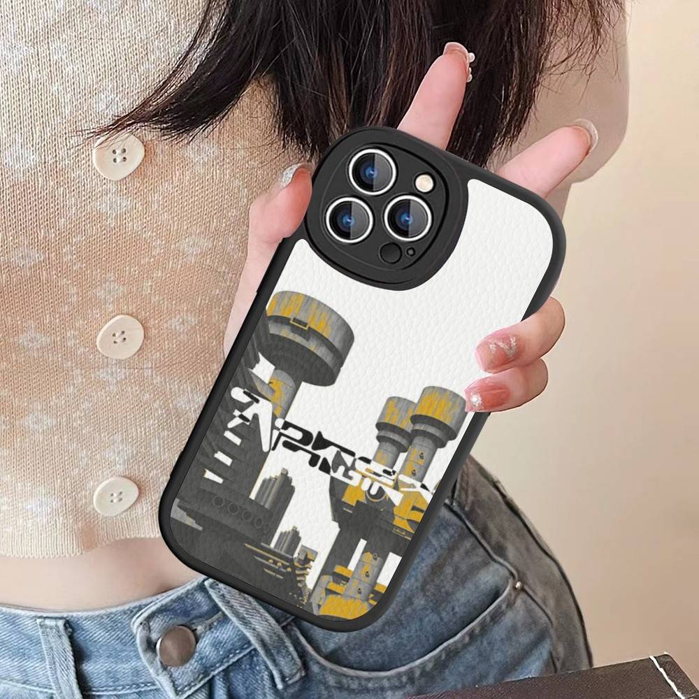Musician A-Aphex T-Twin Leather Phone Case For Iphone 16 15 14 Plus 13 12 11 Pro Max Case