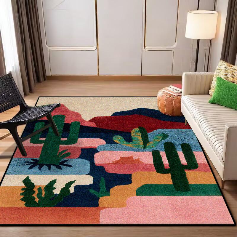 Nordic Abstract CARPET Customizable LIVE ROOM Luxury Home Decoration Bedroom Rugs Washable Antiskid Lounge Floor Mats Bedside