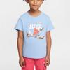 Nike T-Shirt Ringlet Cotton Comfortable Soft Skin-Friendly Short Sleeve Kids Tops Heart-Blue IM4496-422