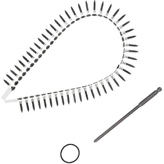 Chain Nail Gun Adapter Automatic Electric Drill Screw Tightening Equipment Screw Drill Chain Adapter Attachment for Gypsum Board/Partition Wall/Wood