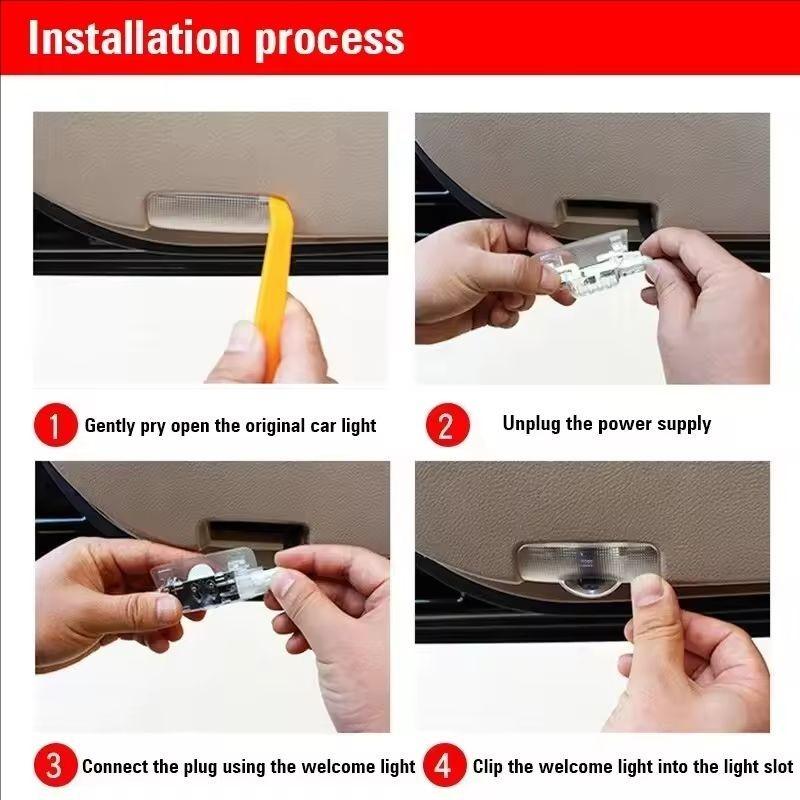 2Pcs Led HD Car Door Welcome Light Projector Lamps For Lexus ES300 RX330 RX300 GS300 IS250 IS200 CT200h IS300 NX RX LX GX GS