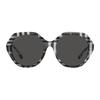 Burberry Lenses Logo Plastic Irregular Sunglasses Women's Black