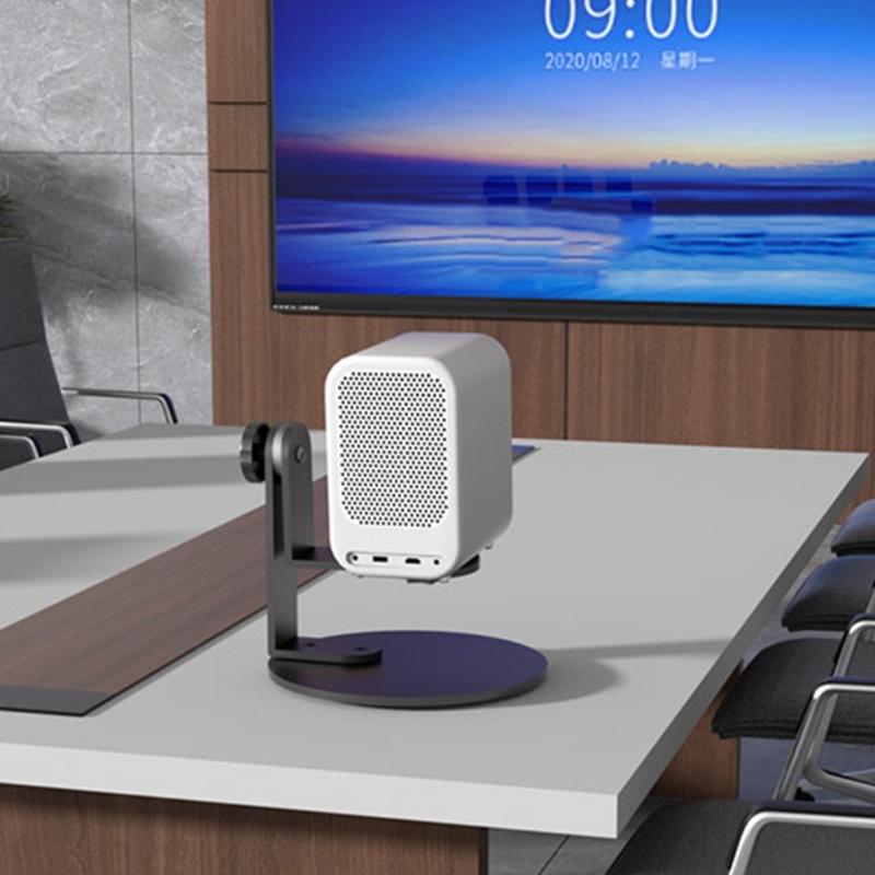 Desktop Projector Stand With 1/4Inch Screw Mount NonSlip Base 360°Rotating Adjustable Projector Holder For Home Use