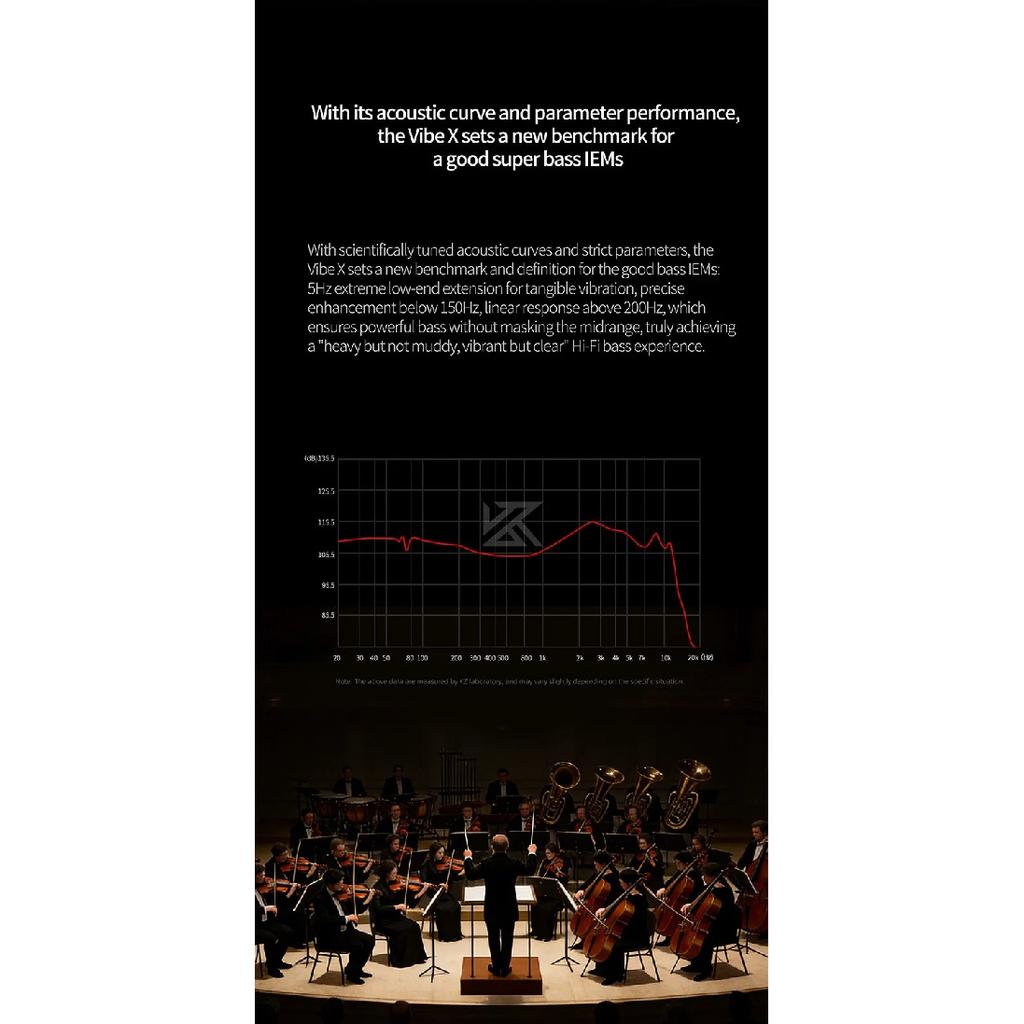 KZ NEW Vibe X Low Frequency Vibration Earbuds HiFi IEM Deep Bass Headset Stereo Sound In-Ear Earphones for Music Gaming