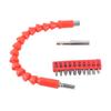 Flexible Drill Bit Extension 275mm Bendable Soft Shaft with 10Pcs Screwdriver Bit Set 1Pc Magnetic Drill Extension Bar