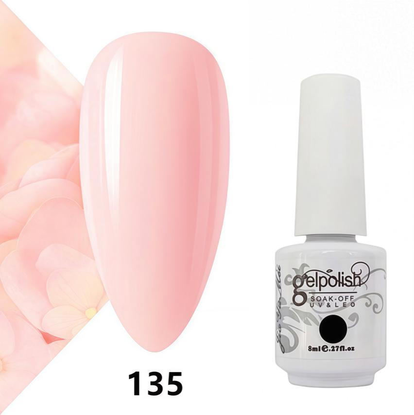 Amber Gel Polish Set: Gel Polish Manicure Kit with Whitening, Base Coat, and Sealer.