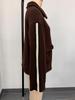 2025 European & American Autumn/Winter Women's Solid Color Lambswool Cardigan Coat