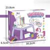 Masuta Kids Drawing Projector Set with 3D Holographic Projector, 3 Discs 24 Patterns, Unicorn Theme, 12 Markers, 32x29.5x23cm, Ages 3+