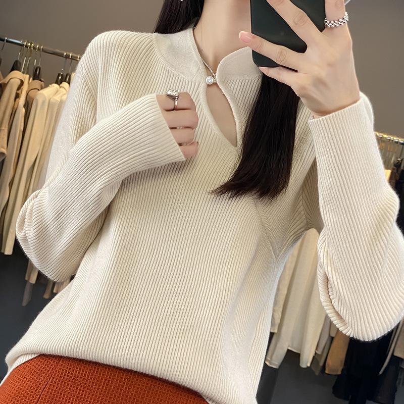 YYFS Women's Fashion Casual Solid Color Print Autumn Winter Long Sleeve Half Turtleneck Sweaters