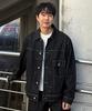 Mindbridge Black Raw Denim Trucker Jacket