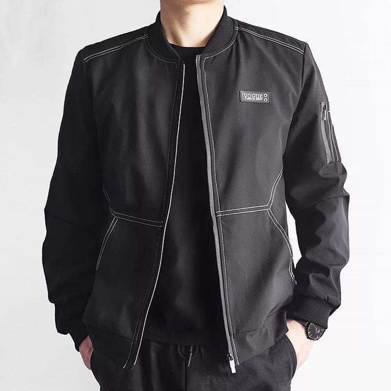 

Trendy Men s Playboy Fleece Jacket 2025: Versatile Plus-Size Autumn/Winter Casual Coat 3XL (150-170 jin)