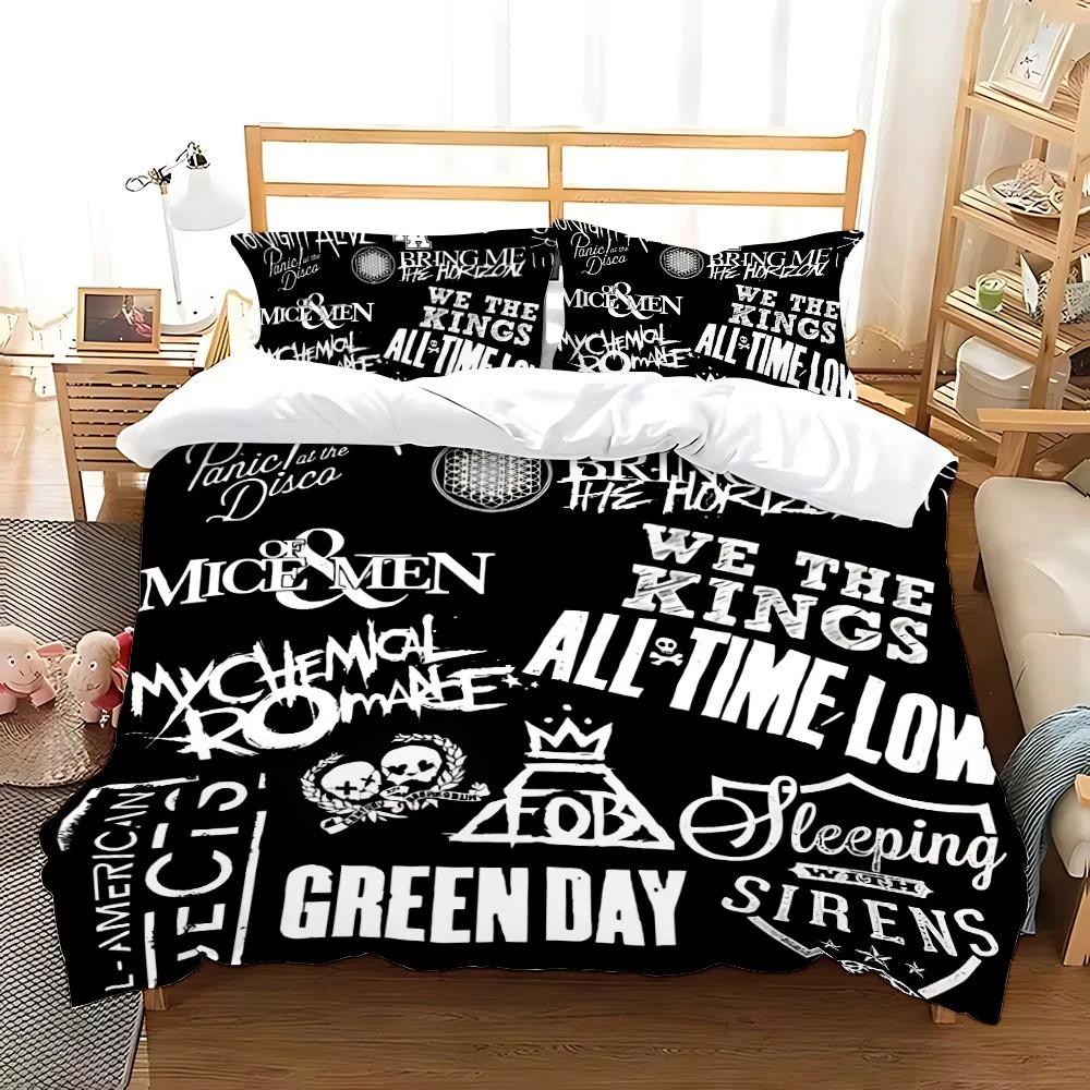 Green Day American Idiot Bedding Collection Single Twin Full Queen King Size Bed Collection Aldult Kid Bedroom Duvetcover Collections With Bed Lin
