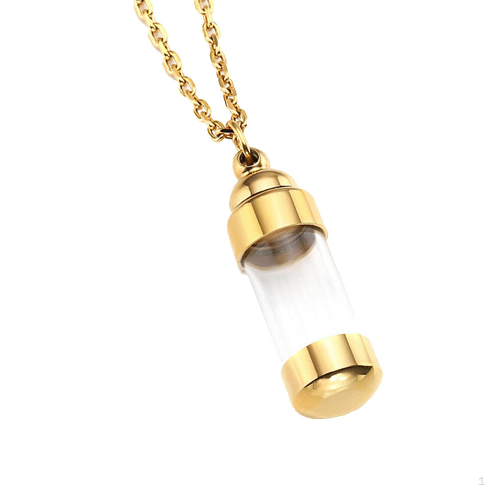

Кулон-урна для праха, подвеска-цепочка для свадебного торжества Gold