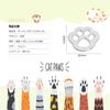 Catland Sticker Cat Dog Paw Car Emblem Cute Car Sticker Waterproof Plate Sticker 3D
