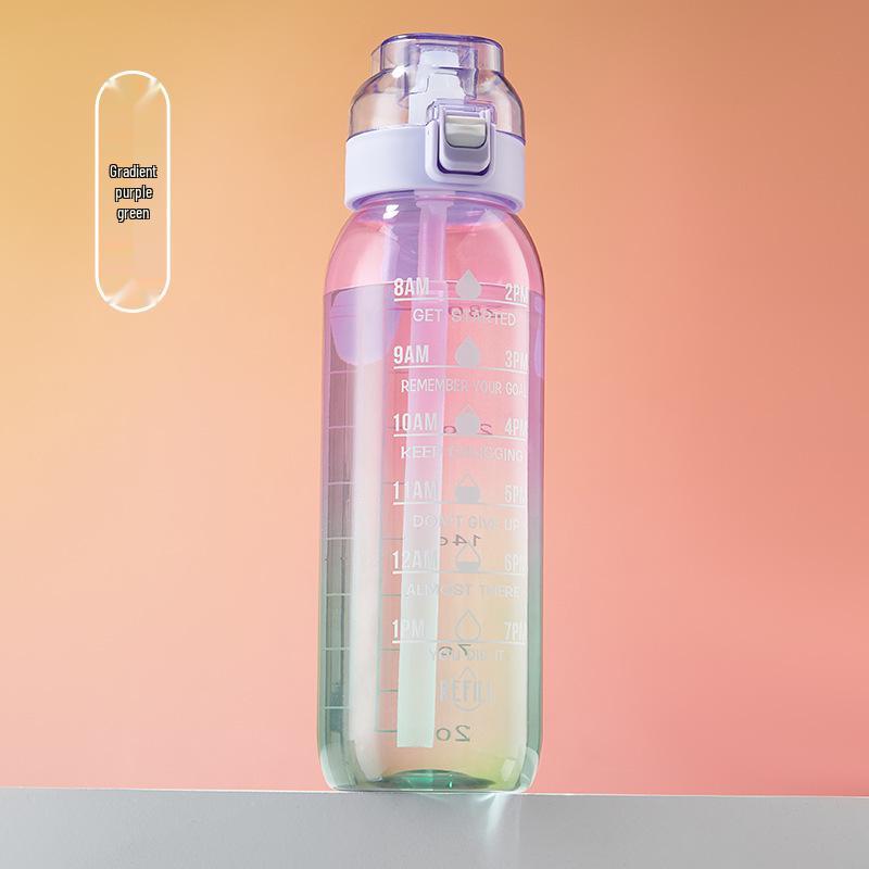 Gobelet à eau Tritan Parfumé aux Fruits avec Paille pour le Sport et le Fitness des Enfants – Créatif, Léger et Luxueux.