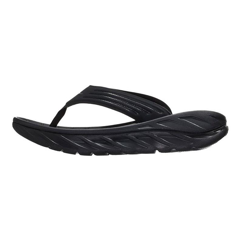 HOKA Ora Recovery כפכפי סלייד שחור נעלי ספורט לגברים אפור כהה 1099675-BDGGR