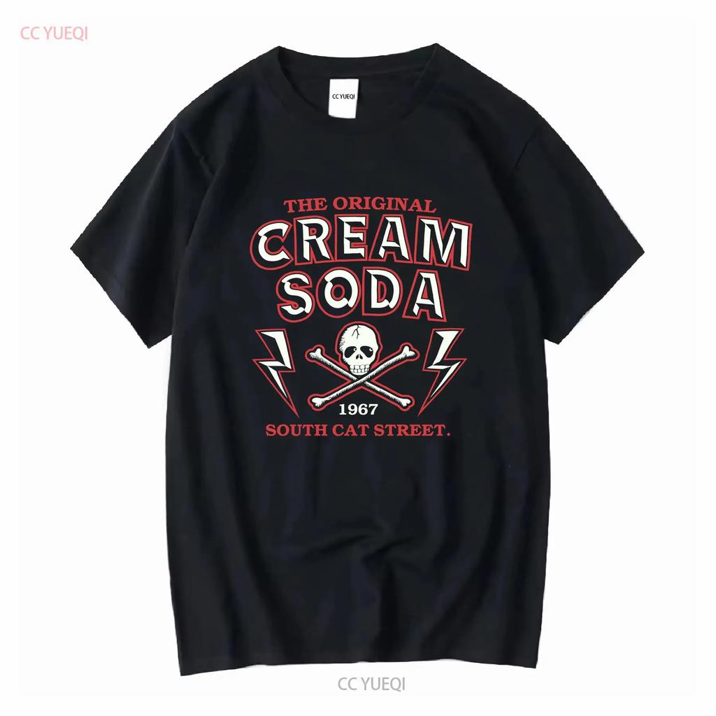 Rare Cream Soda Japan Brand Streetwear Harajuku T Shirt Medium Size long or short sleeves vintage Washed Casual Comfortable