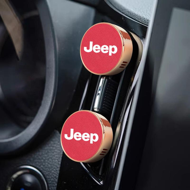 For Jeep Car Air Freshener Perfume Clip Aromatherapy Diffuser For Jeep Grand Cherokee Wrangler JK Gladiator Compass Renegade