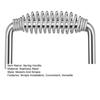 Stainless Steel Spring Handle for BBQ Grills Heavy-Duty Welding Replacement Grip Rust-Resistant 6 Inch Grill Handle for Trailers Firepits