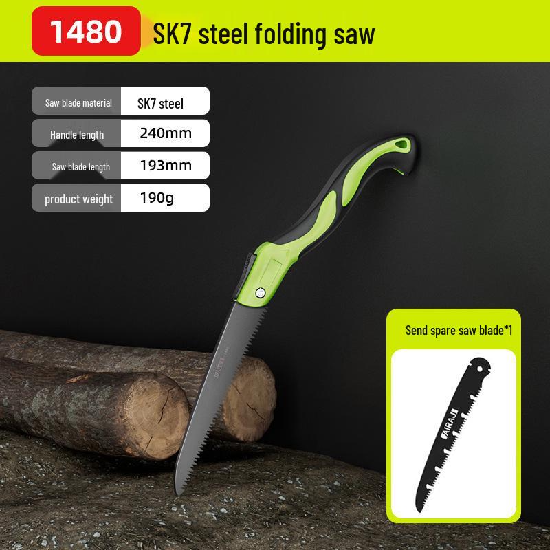 Compact Folding Hand Saw for Woodworking and Tree Cutting